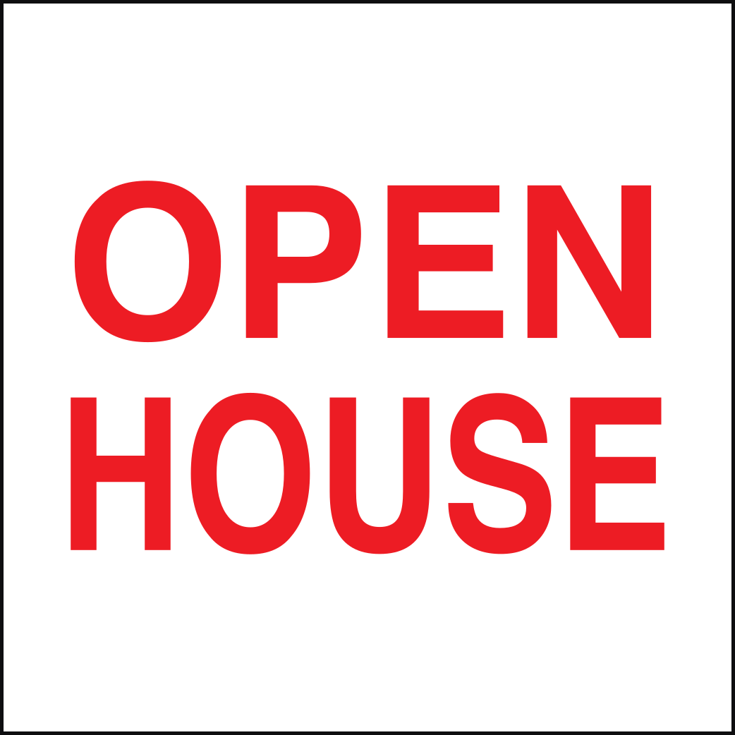 Open House Sign