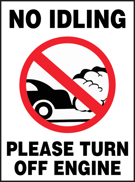 No IDLING Sign